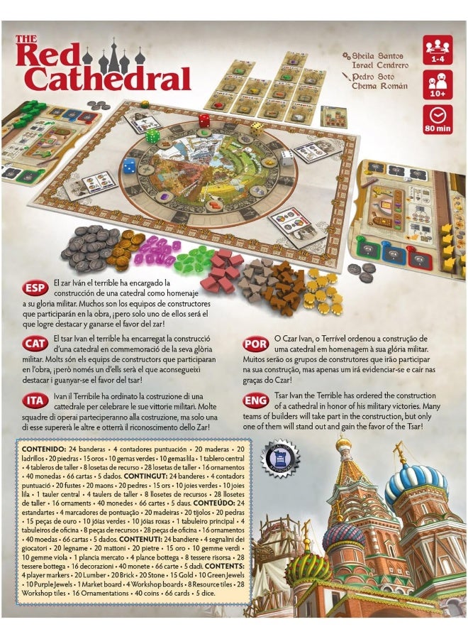 Devir Red Cathedral Board Game - Image 3