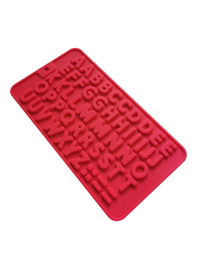 NIBEMINENT Alphabet Silicone Cake Mold Red 21 x 11cm - Image 2