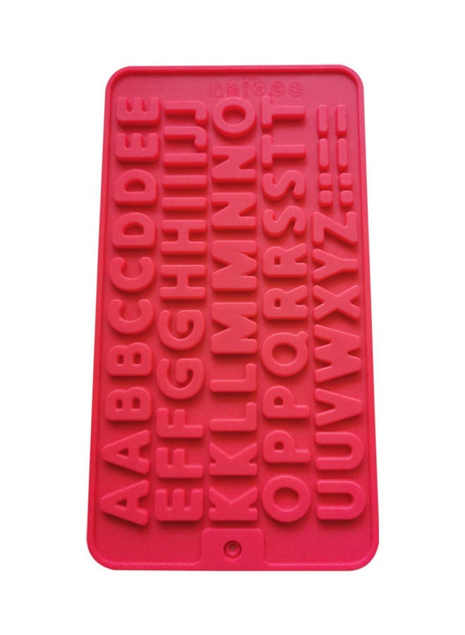 NIBEMINENT Alphabet Silicone Cake Mold Red 21 x 11cm - Image 3