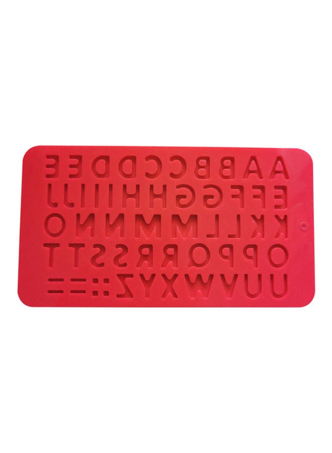 NIBEMINENT Alphabet Silicone Cake Mold Red 21 x 11cm - Image 4