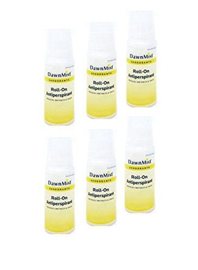 DawnMist Bulk Buy: Lot of 6 Travel Size 1.5 oz Dawn Mist Deodorants Roll-On Antiperspirant - Image 1
