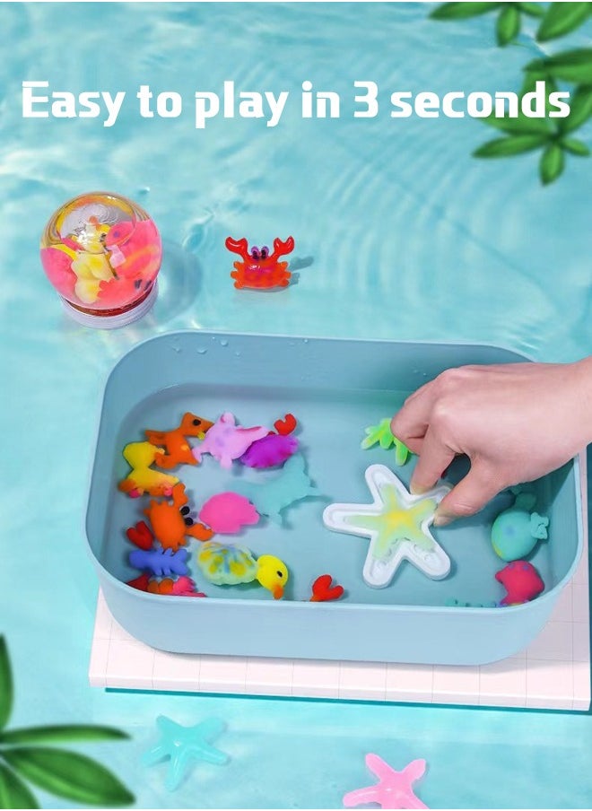 12 Pcs Water Squishy Toys, Squishy Animals for Party Favors Classroom Prize Toys Pack Diy  Children's Handmade Toys