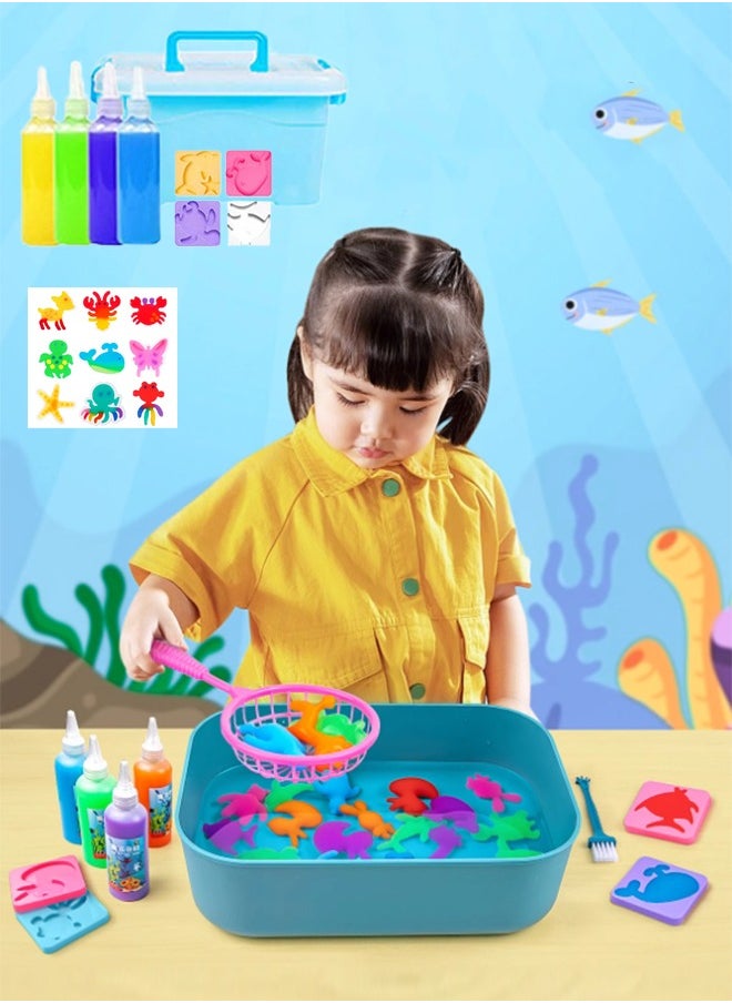 Fazza 12 Pcs Water Squishy Toys, Squishy Animals for Party Favors Classroom Prize Toys Pack Diy  Children's Handmade Toys  - Image 2