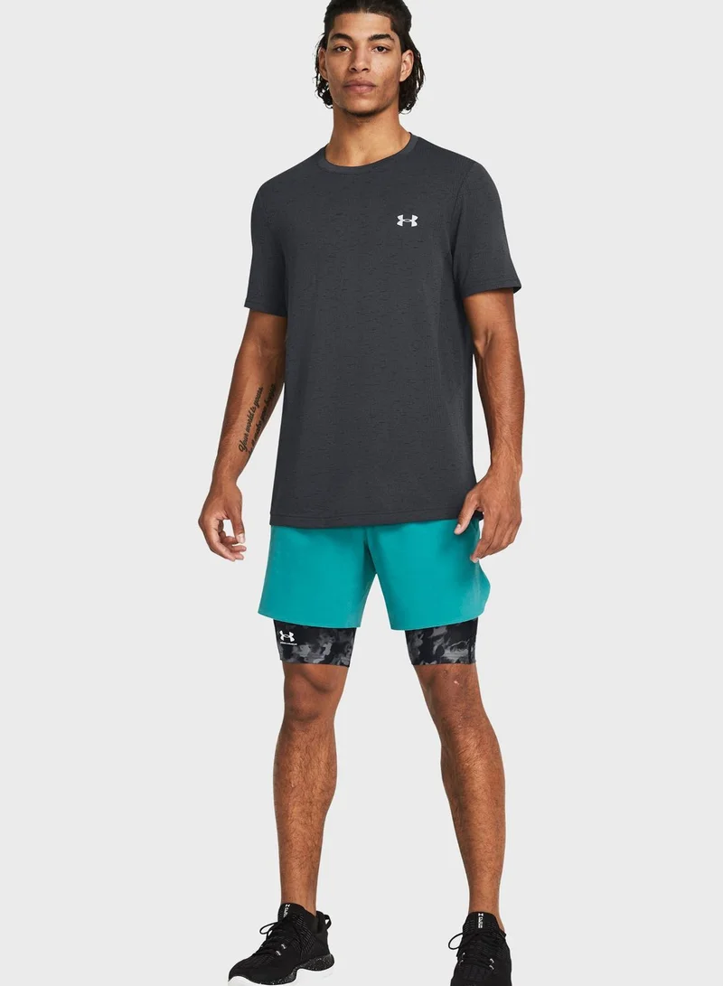 UNDER ARMOUR Heatgear Isochill Printed Compression Leggings