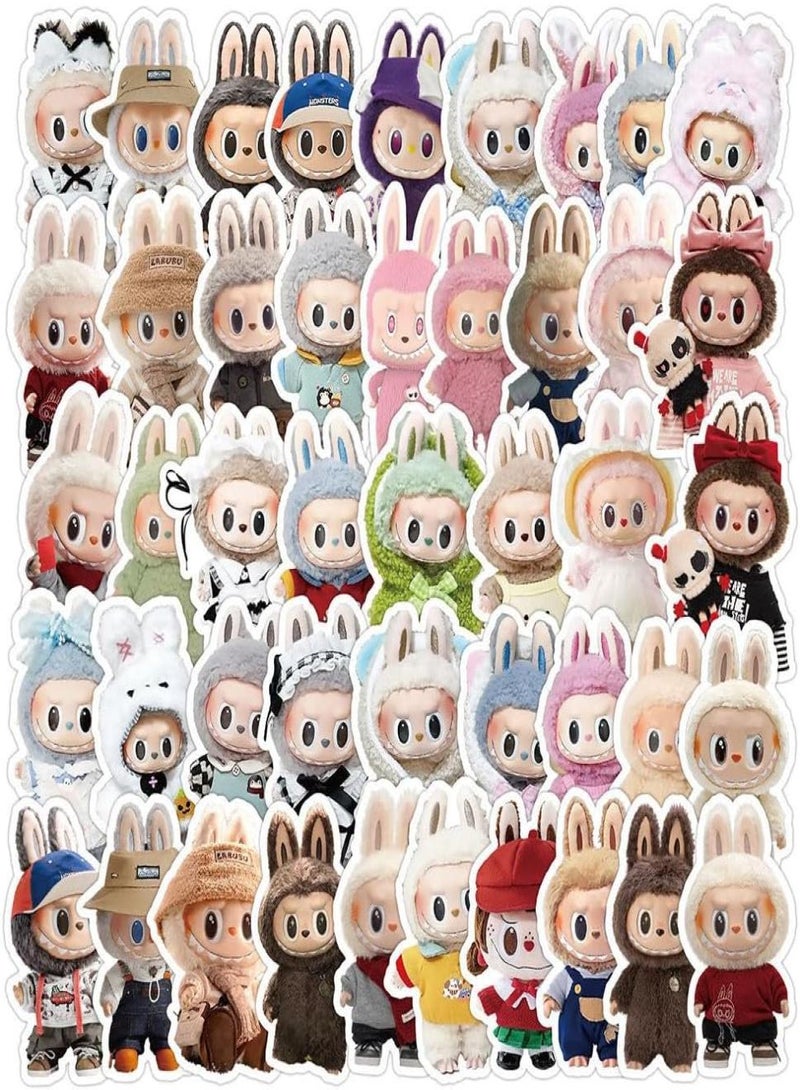 Bebiland 100-Pack Waterproof Vinyl Decals, Cartoon Stickers , Teen and Adult Girl, Durable for Water Bottles Laptops Skateboards, (Multi-Color) - Image 2