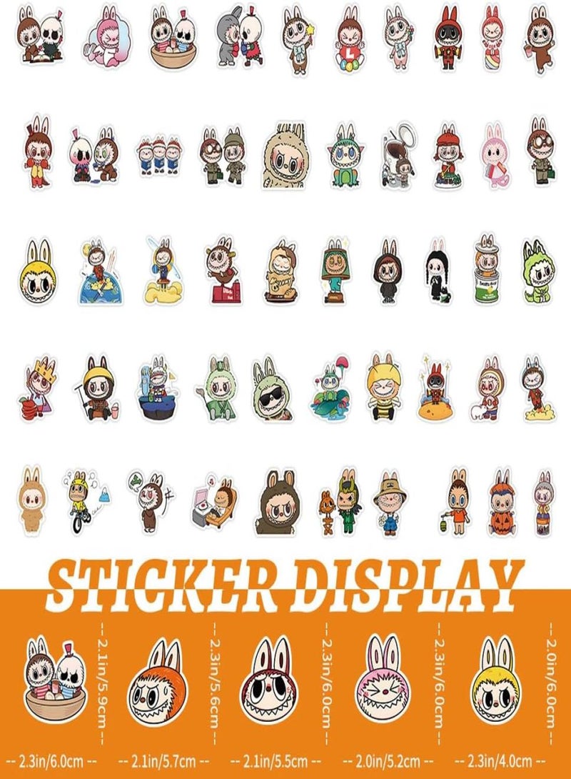 Bebiland 100-Pack Waterproof Vinyl Decals, Cartoon Stickers , Teen and Adult Girl, Durable for Water Bottles Laptops Skateboards, (Multi-Color) - Image 5