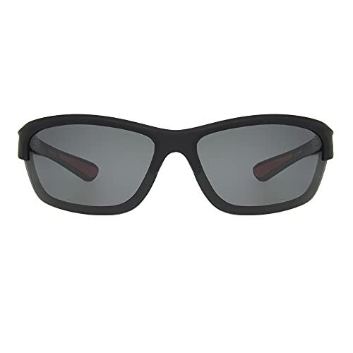 Dockers Men's Blake Sunglasses Polarized Wrap, Black, 57mm - Image 2