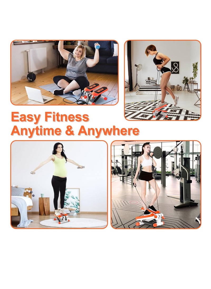 Sharpdo Mini Steppers for Exercise, Stair Steppers for Exercise at Home, Step Fitness Machine with Resistance Band and Calories Count, Home Office Workout Equipment  - Image 4