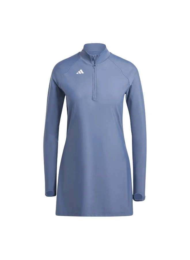 اديداس adidas 3S Ls Swim Top Blue Swim Tops 4