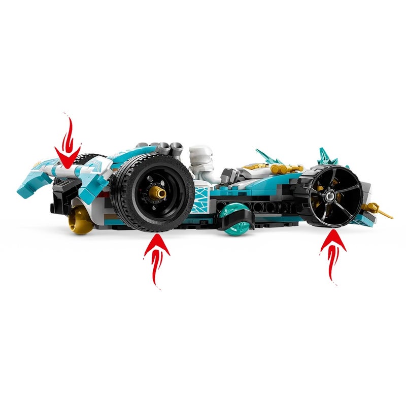 LEGO - Ninjago Zane’s Dragon Power Spinjitzu Race Car 307 Pieces - 71791 - Image 4