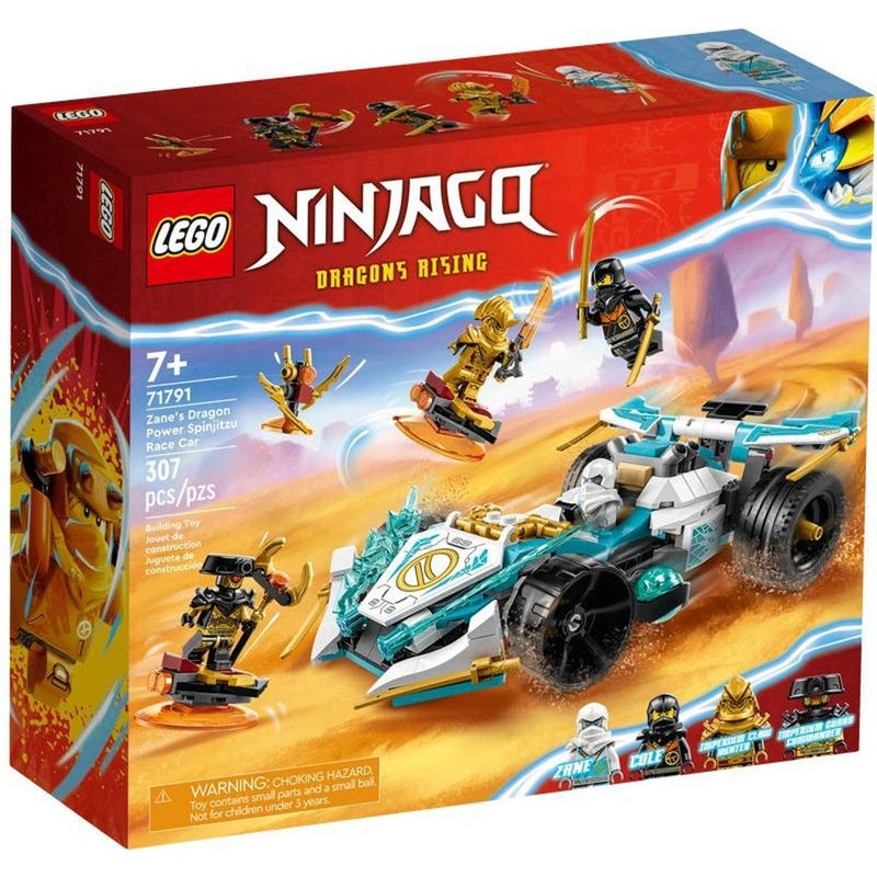 LEGO - Ninjago Zane’s Dragon Power Spinjitzu Race Car 307 Pieces - 71791 - Image 1