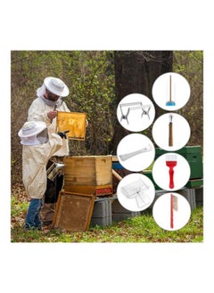 NIBEMINENT 3-Piece Hive Scraper Tool Silver  - Image 2