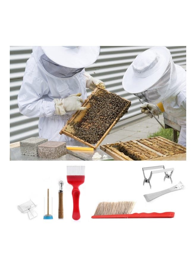 NIBEMINENT 3-Piece Hive Scraper Tool Silver  - Image 3