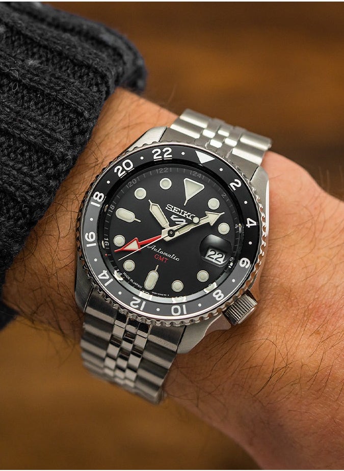 Seiko 5 Sports SSK001 GMT Automatic Black Dial 42.5mm Stainless Steel Mens' Watch  - Image 1