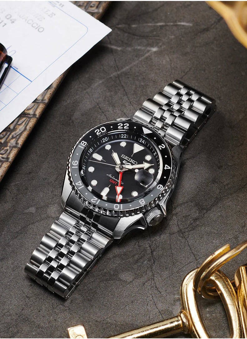 Seiko 5 Sports SSK001 GMT Automatic Black Dial 42.5mm Stainless Steel Mens' Watch  - Image 4