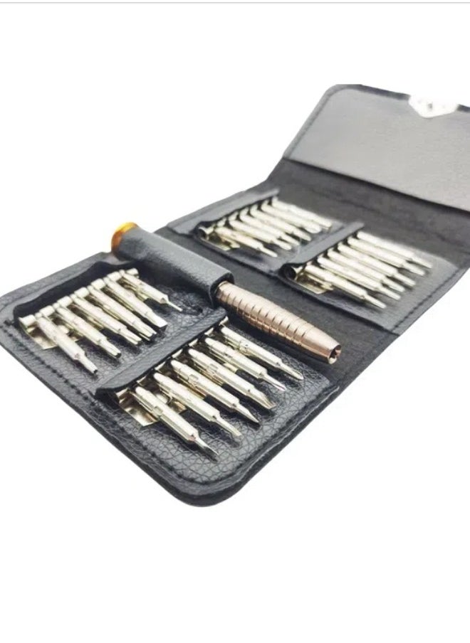 Generic - 25 In 1 Screwdriver Set, Repair Tool First Aid Kit, Multiple Types Of Screwdrivers (Suitable For Repairing Electronic Devices Such As Cameras, Watches, Eyes, Household Appliances, Etc.) - Image 1