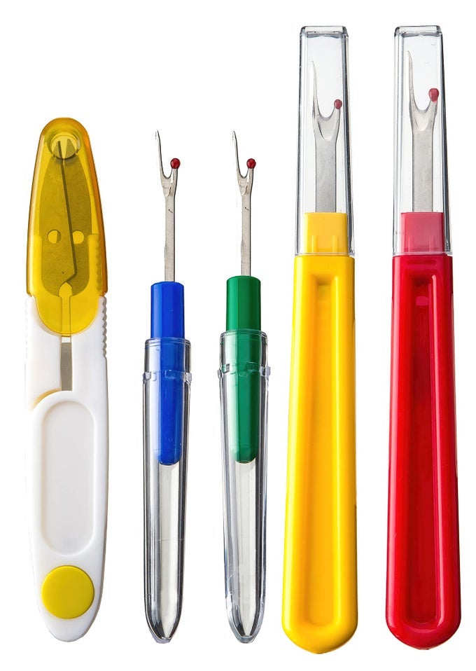 SEAM RIPPER AND THREAD REMOVER KIT FOR SEWING 2 BIG 2 SMALL STITCH RIPPER TOOL AND 1 THREAD SNIPS
