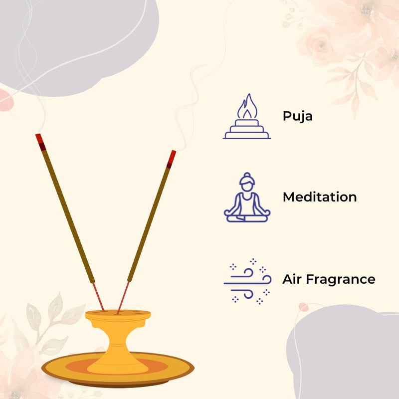 MAVANA Mavana Chandan Agarbatti Pack of 6 95 gm per Pack Experience Premium Incense Sticks Indian Incense Perfect for Puja Meditation and Relaxation  - Image 3