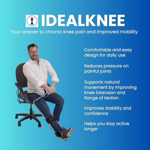 IdealStretch IdealKnee Two Pad - Advanced Knee Extension & Pain Relief Device - Endorsed by PTs & Surgeons - Ideal for ACL, MCL Recovery, Athletes, Therapy & Rehab - Image 2