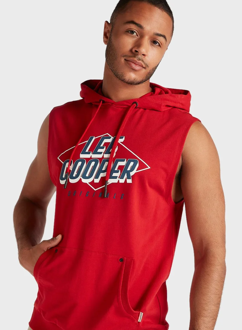 Lee Cooper Graphic Hooded Vest
