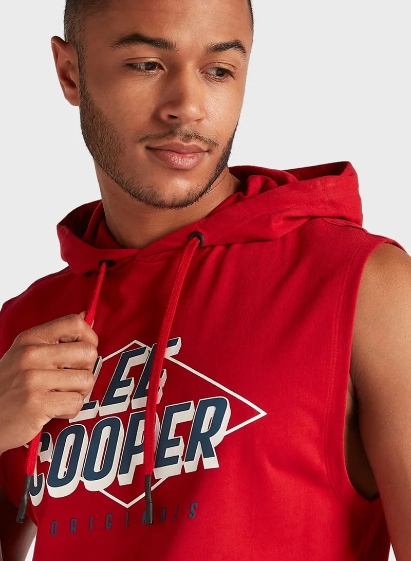 Lee Cooper Graphic Hooded Vest
