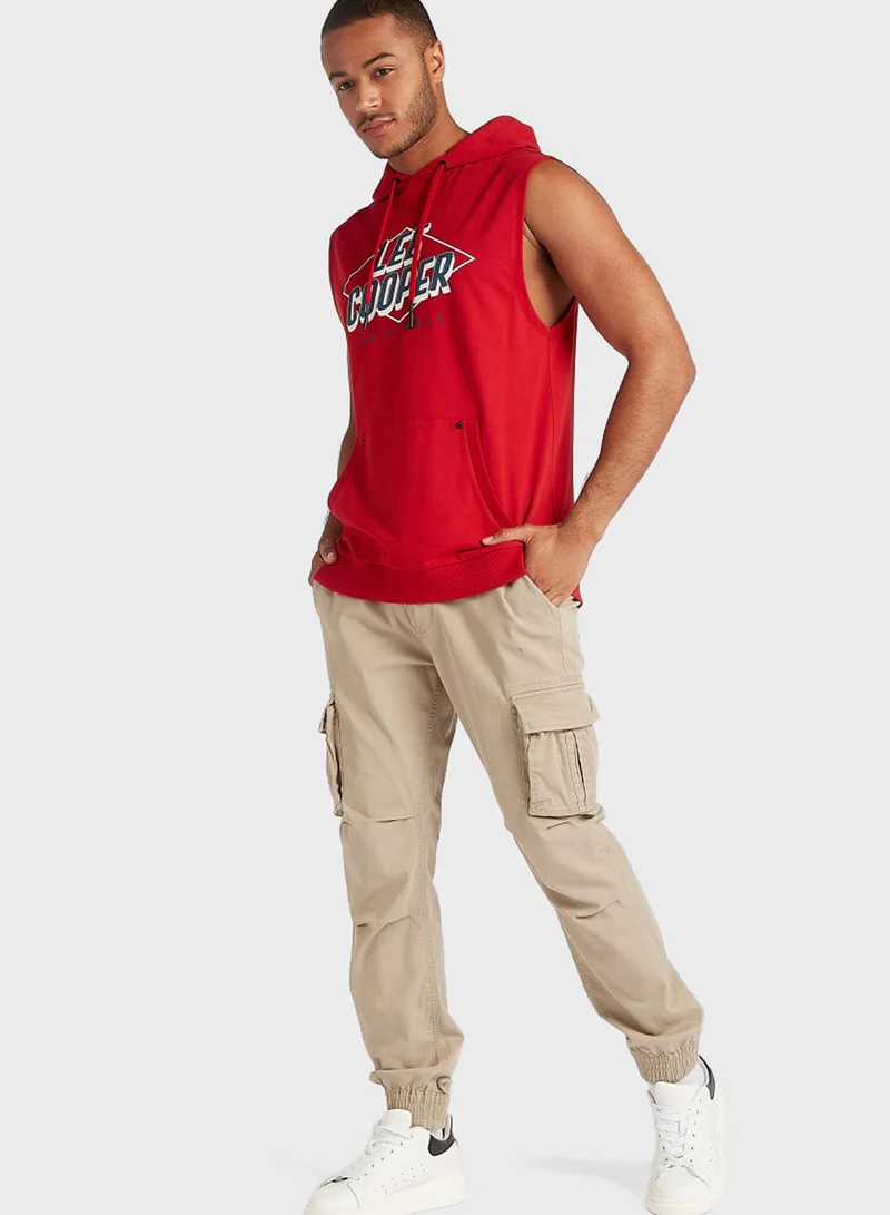 Lee Cooper Graphic Hooded Vest