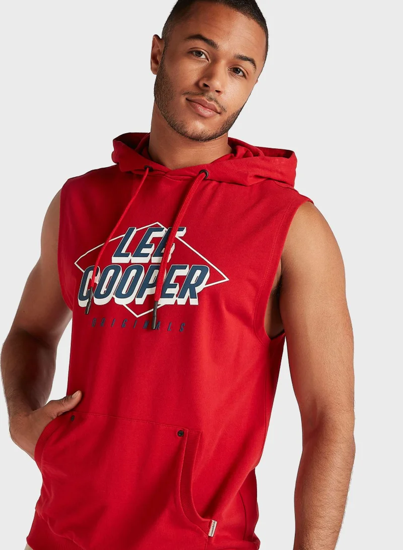 Lee Cooper Graphic Hooded Vest