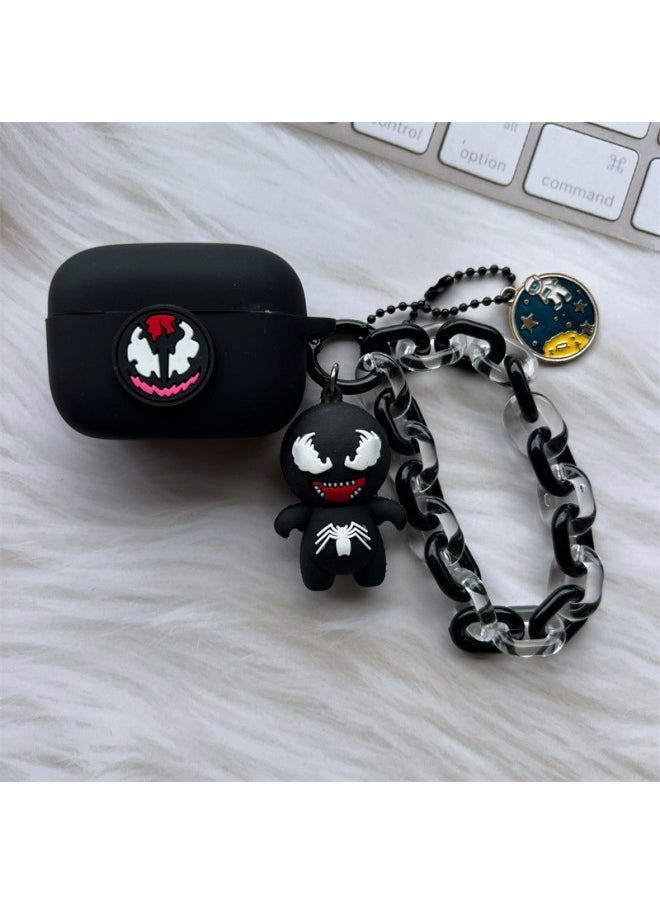 Generic - Suitable For Vivo TWS 4 Wireless Bluetooth Headset Protective Case IQOO TWS 2 Cartoon Charging Box Soft Case-Colour:08+ Pendants-Model:iQOO TWS 2 - Image 1