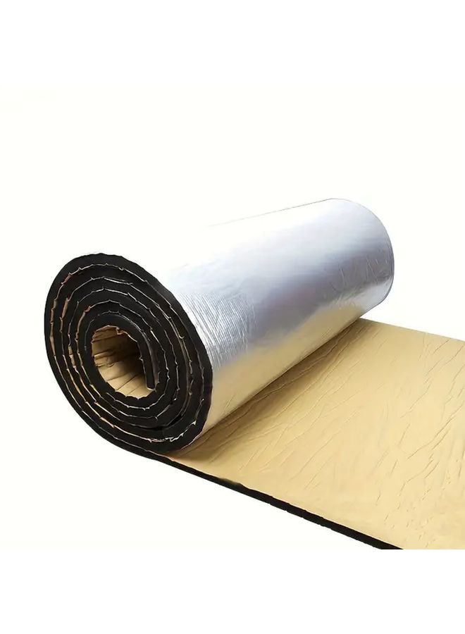 Car Hood Insulation Mat Heat Fire Sound Proof Aluminum Foil 19 69x39 37 Inch 10mm - Image 1