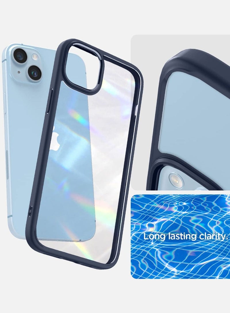 Spigen Ultra Hybrid iPhone 14 Case Cover - Navy Blue - Image 3