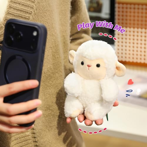 Ditucu PalmSized Sheep Stuffed Animals Cute Soft Lamb Plush Doll Small Plushies Toys Gifts for Kids White 6 inch - Image 5