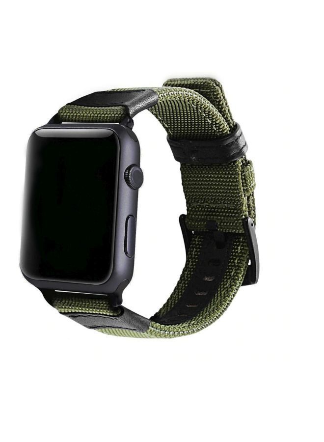 NIBEMINENT Replacement Watch Strap For Apple Series 3/2/1 42mm/44mm Green - Image 3