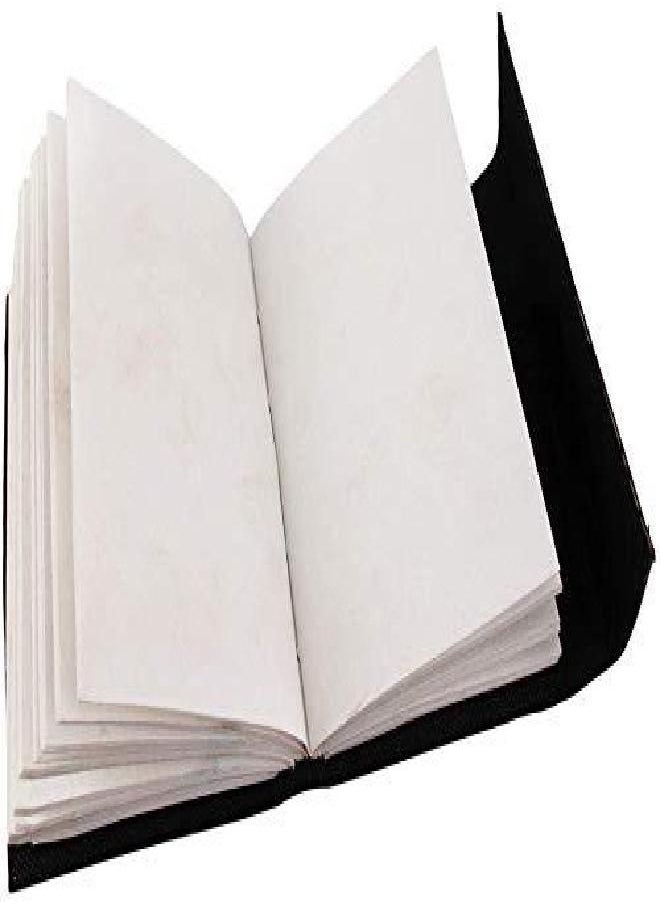 AzureGreen - AzureGreen DOUBLE DRAGON Blank Page BOOK Handcrafted Leather Writing Unlined 5 x 7 JOURNAL (Brown) - Image 1