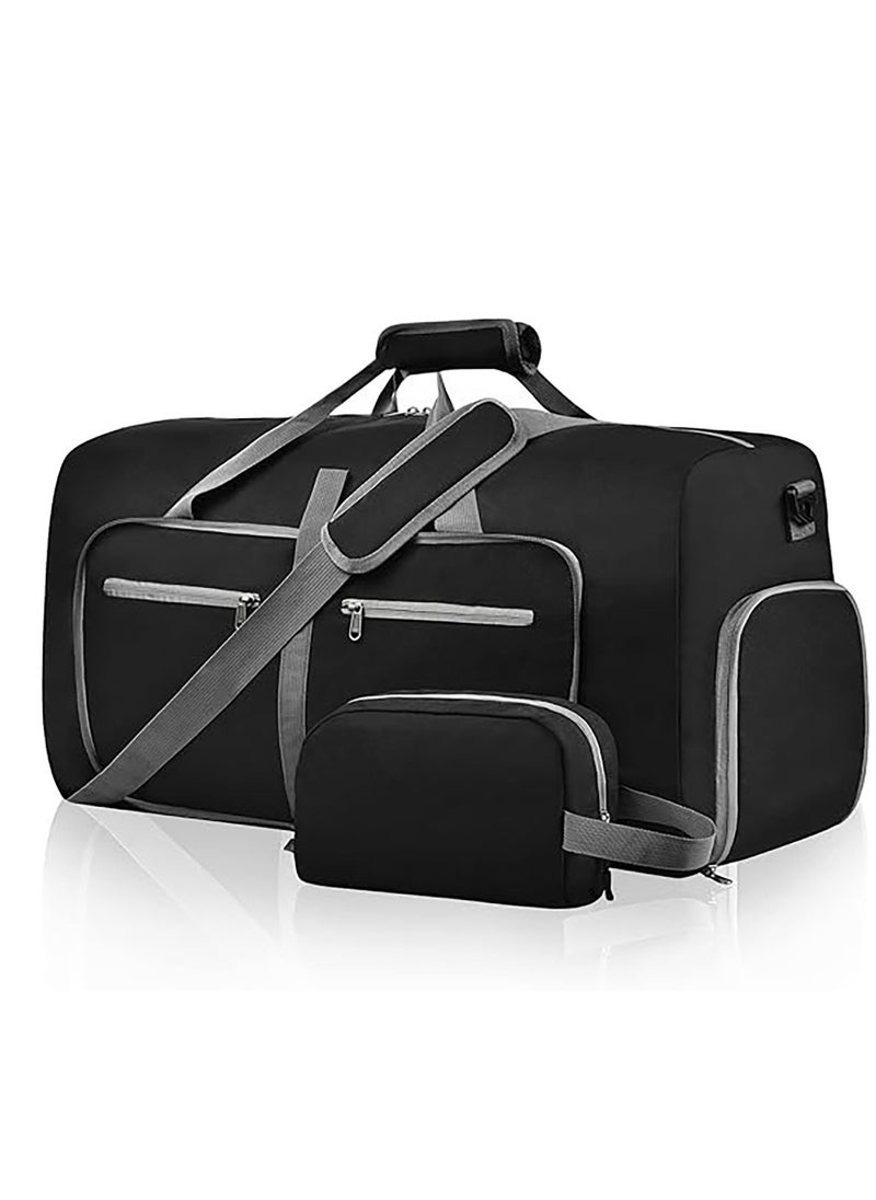 Generic Duffel Bag with Shoe Compartment and Adjustable Straps, Foldable Travel Duffel Bag for Men Women, Waterproof Duffel Bag for Travel Gym - 65L Small  - Image 1
