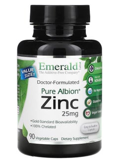 Emerald Laboratories Pure Albion Zinc 25 mg 90 Vegetable Caps 
