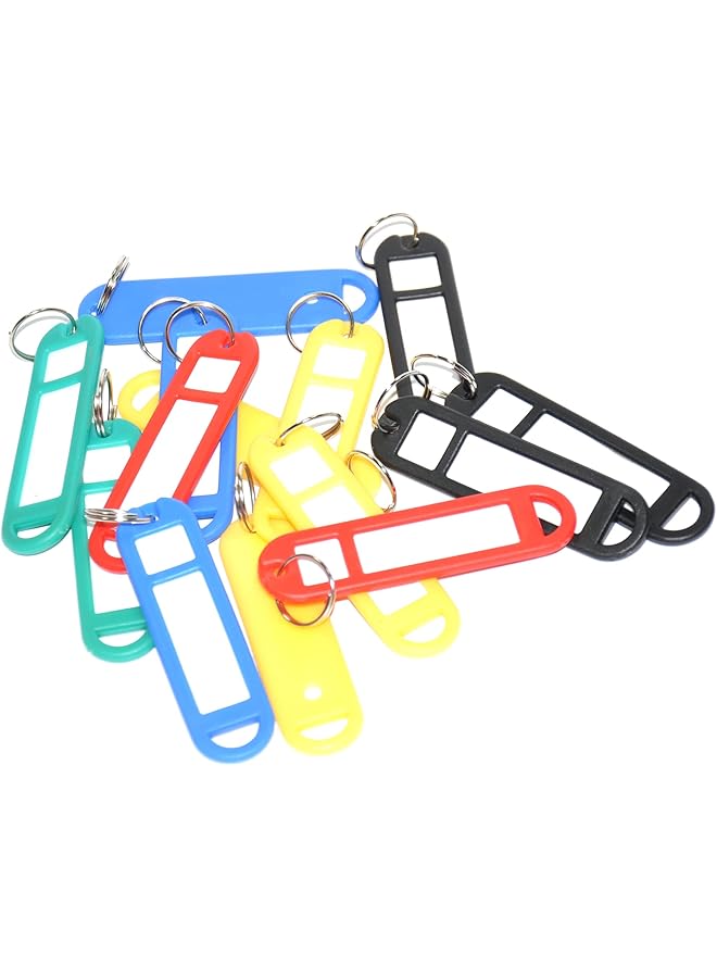FIS Key Rings 50 Pieces Per Pack Assorted Colors 6.8 X 1.8 Cm Size Fskcb 14 - Image 1