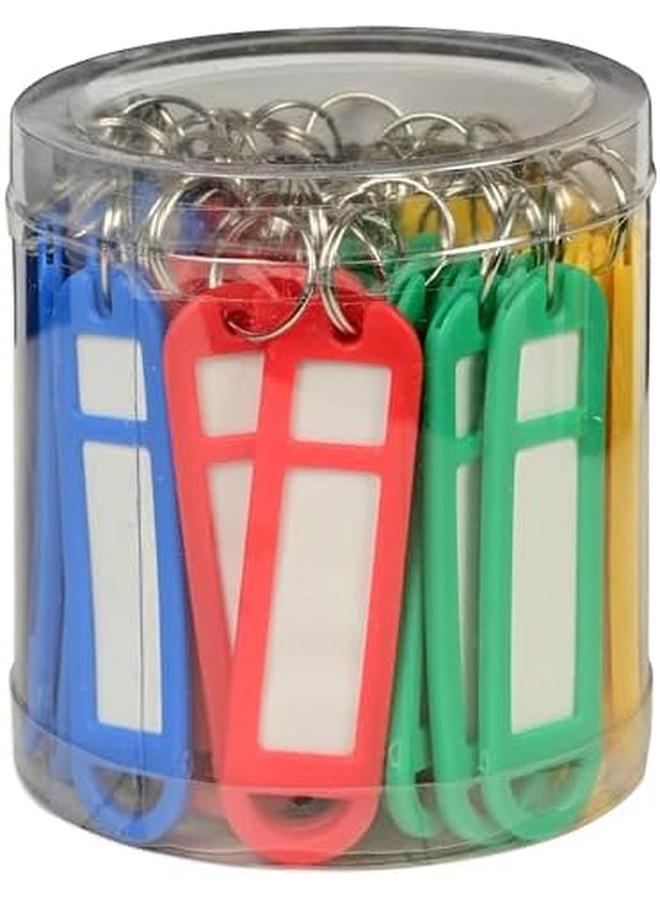 FIS Key Rings 50 Pieces Per Pack Assorted Colors 6.8 X 1.8 Cm Size Fskcb 14 - Image 4