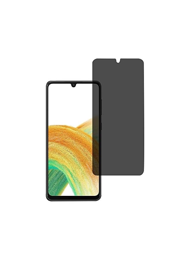 PROMASS Privacy Screen protector compatible with Galaxy A33 5G Screen Protector Tempered Glass [Anti-Glare][HD Full Coverage][Easy Installation][Scratch Resistant][9H Hardness] - Image 1