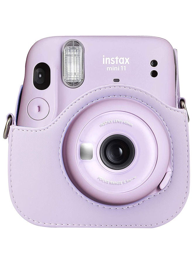 NIBEMINENT Instant Camera Case Bag With Strap For Fujifilm Instax Mini 11 Purple - Image 5