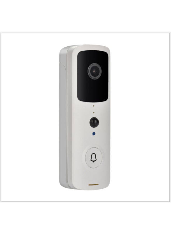 Generic Graffiti Smart Low Power Wireless Video Doorbell Intercom Mobile Phone Monitoring Wifi Doorbell Tuya Waterproof Base-Body Color:Black European Ding Dong  - Image 3