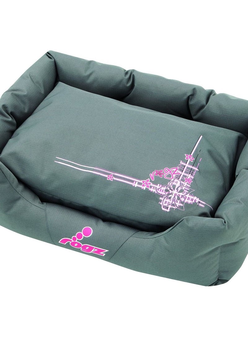 Rogz - Spice Pod Bed Floral Tartan bed for Pets Small - Image 1