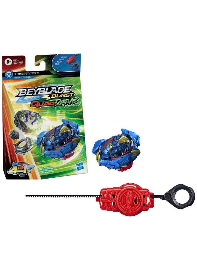 BeyBlade Burst Quaddrive Ultimate Evo Valtryek V7 Spinning Top Starter Packbattling Game Top Toy With Launcher (Multicolor)  - Image 2