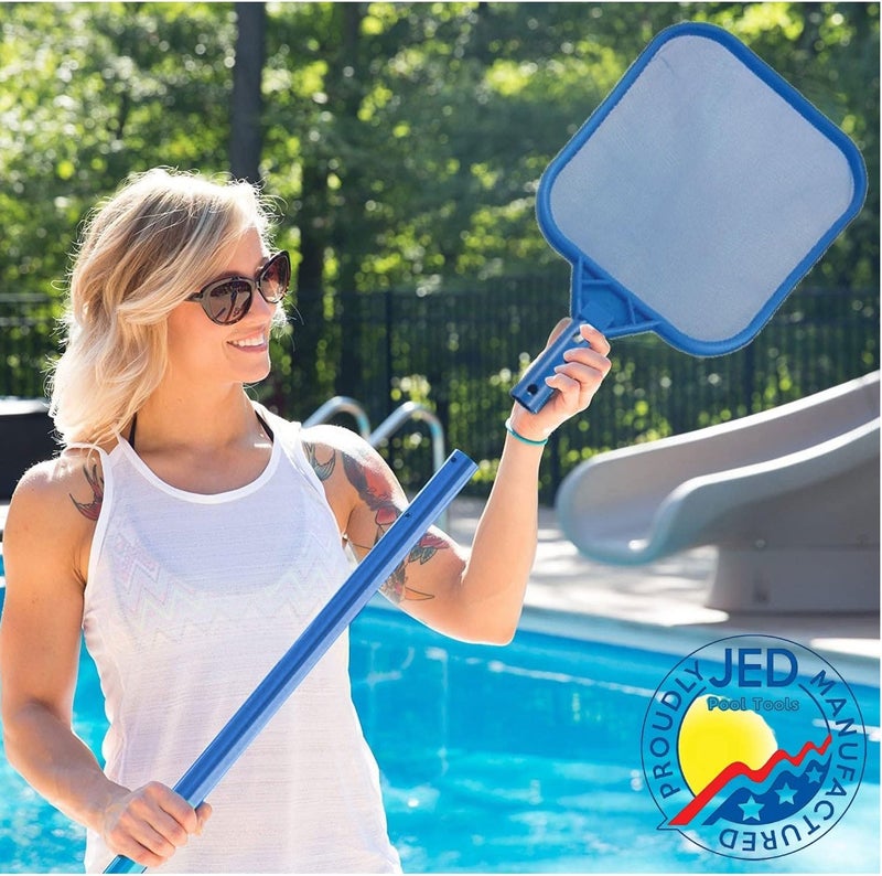 Jed Pool Skimmer Head – Durable Swimming Pool Leaf Skimmer Net for Cleaning Leaves, Debris & Dirt, Heavy Duty Pool Cleaning Tool Compatible with Standard Telescopic Poles for Pool Maintenance - Image 5