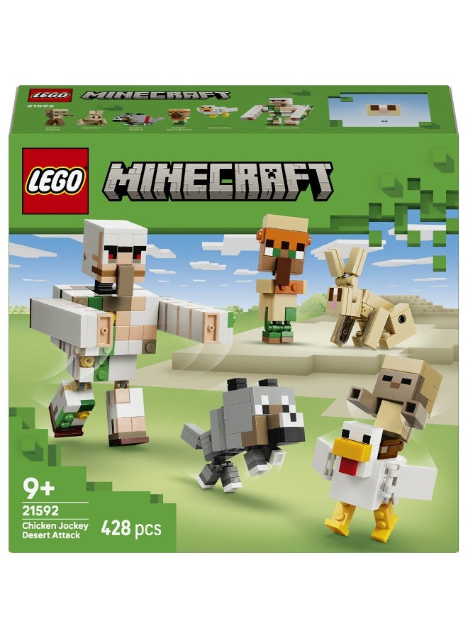 LEGO Minecraft Chicken Jockey Desert Attack 21592 Building Toy Set (301 Pieces) - Image 2
