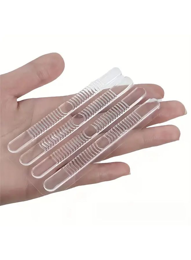 8pcs Transparent Sandal Heel Pads Water Wave Design For Open Toe High Heels Comfortable Walking Accessories - Image 5