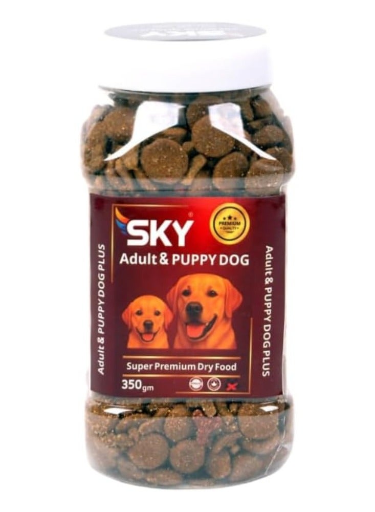 سكاي طعام كلاب جاف من سكاي 350 جرام - تركيبة لجميع الأعمار (جراء وبالغين)، حل مثالي للسفر مع كلاب متعددة، تغذية متكاملة