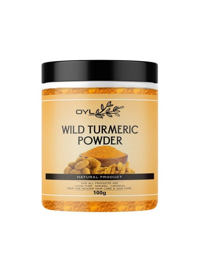 OY-L OYL Natural Wild Turmeric/Kasthuri Manjal Powder For Skin Whitening, Skin Lightening, Shinier & Radiant Skin - 100g - Image 1