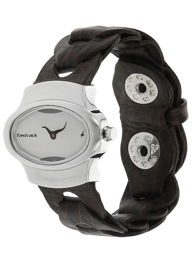 fastrack Leather Analog Wrist Watch 6004SL01