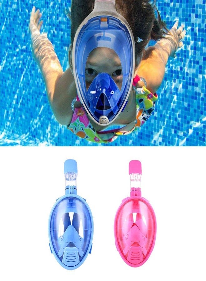 Jolfay Full Face Snorkel Mask - Snorkeling Gear for Adults and Kids - Diving Mask with 180° Panoramic Viewing - Anti Fog & Anti Leak Scuba Mask Pink (L/XL) - Image 5