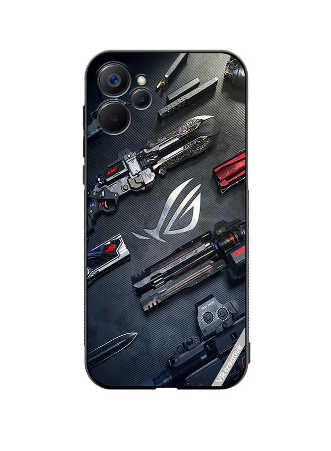 VR CREATIVE Protective Case Cover For Realme 9i 5G Rog Asus Design Multicolour - Image 1
